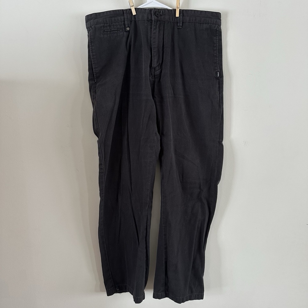 Men's Thrills Dress Pant Trousers Black 34x30 Ankle Length Cotton Australia